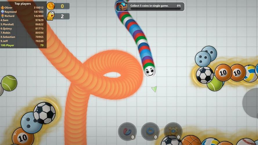 Slinky Snake: Worm.io Game Screenshot 2