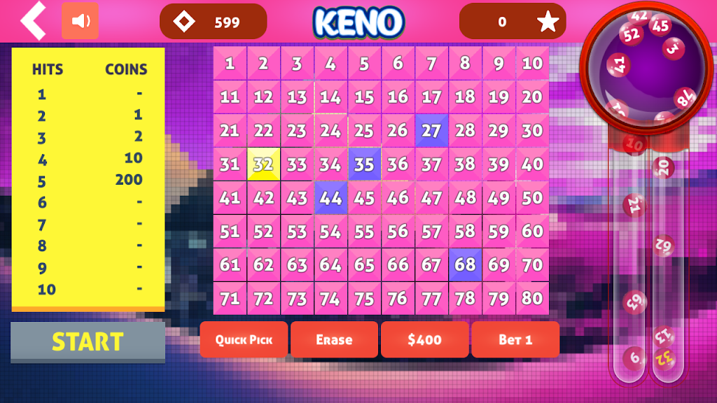 Cleo Keno - Free Keno Game Capture d’écran 4