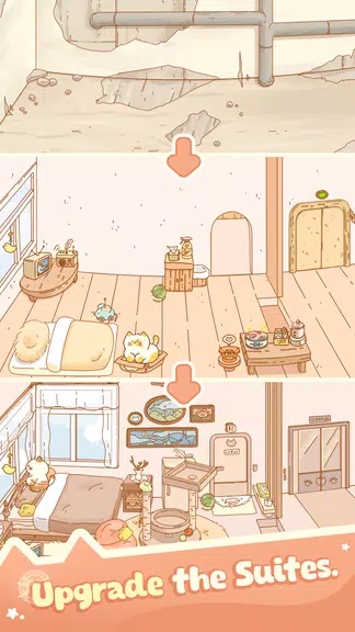 Idle Cat Hotel - Tycoon Games應用截圖第3張