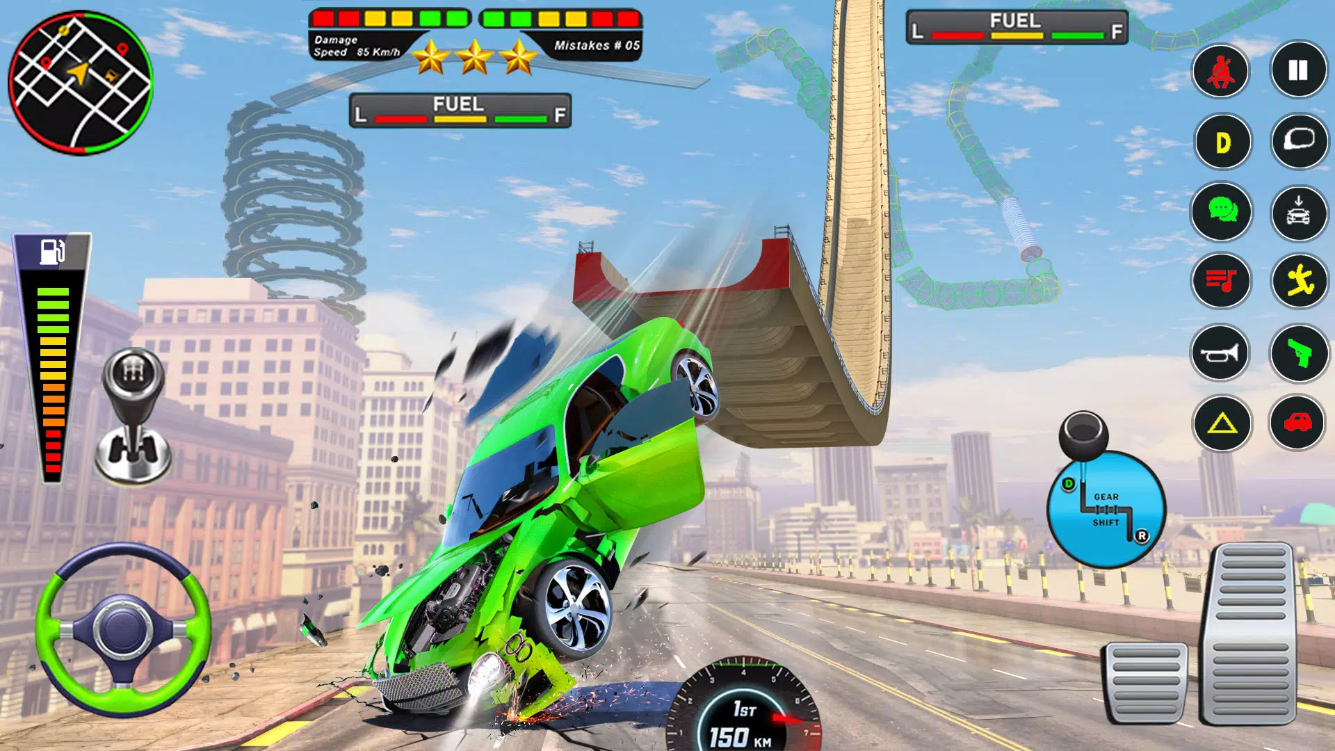 Mega Ramp Car Crash Simulator应用截图第3张