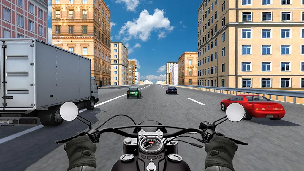 City Bike Traffic Race in Crowd Taxi 3D Screenshot 1