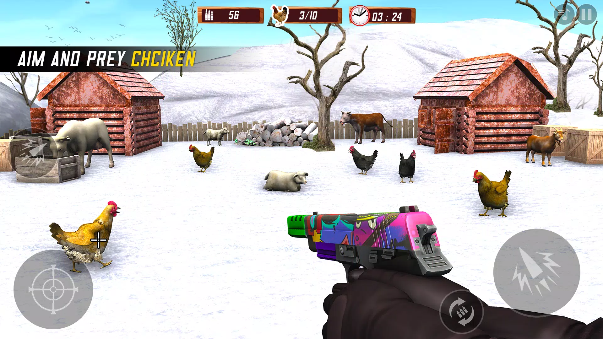 Chicken Shooting 3D Hunt Games應用截圖第2張