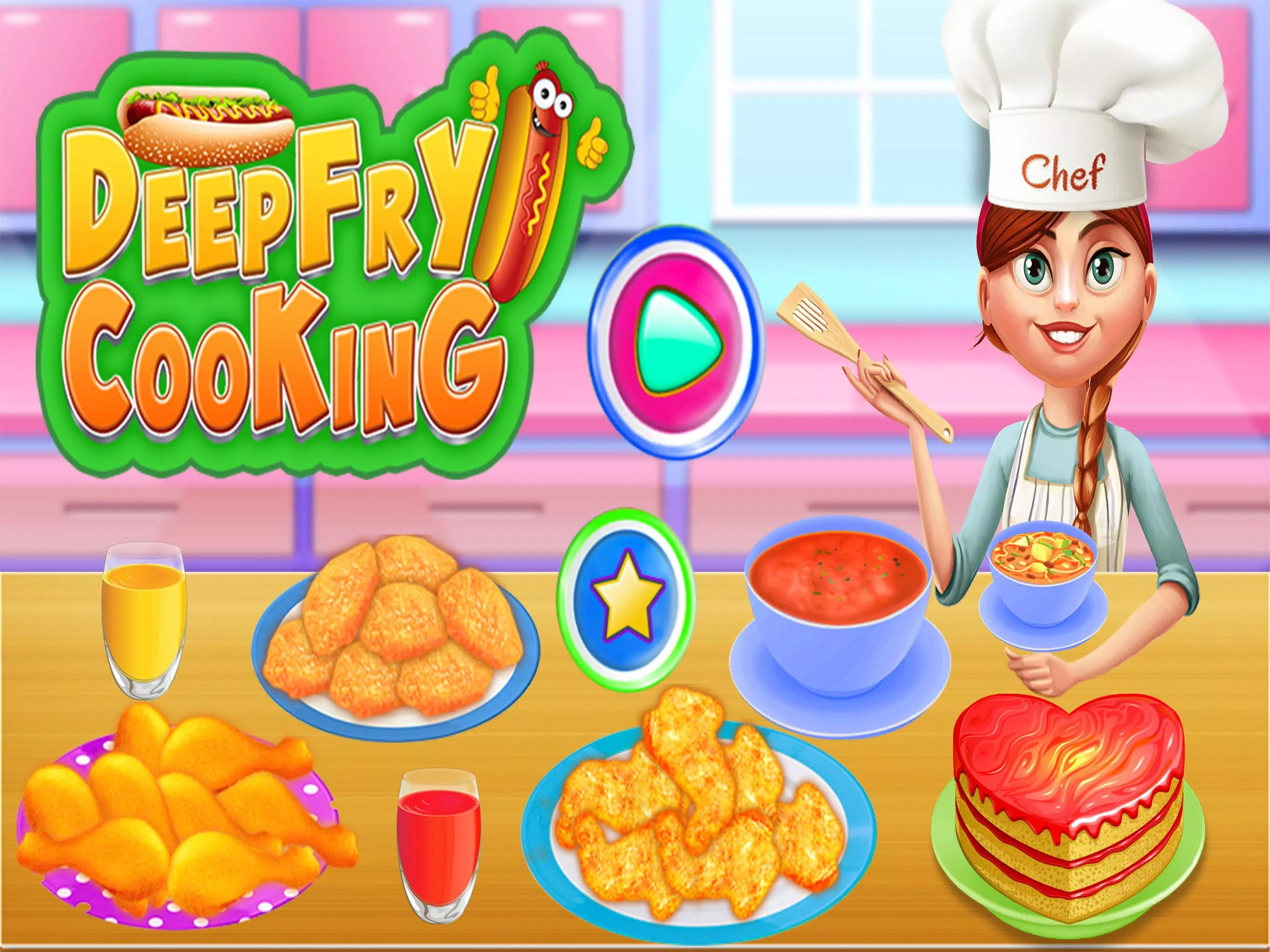 Deep Fry Cooking Chicken Chef應用截圖第1張
