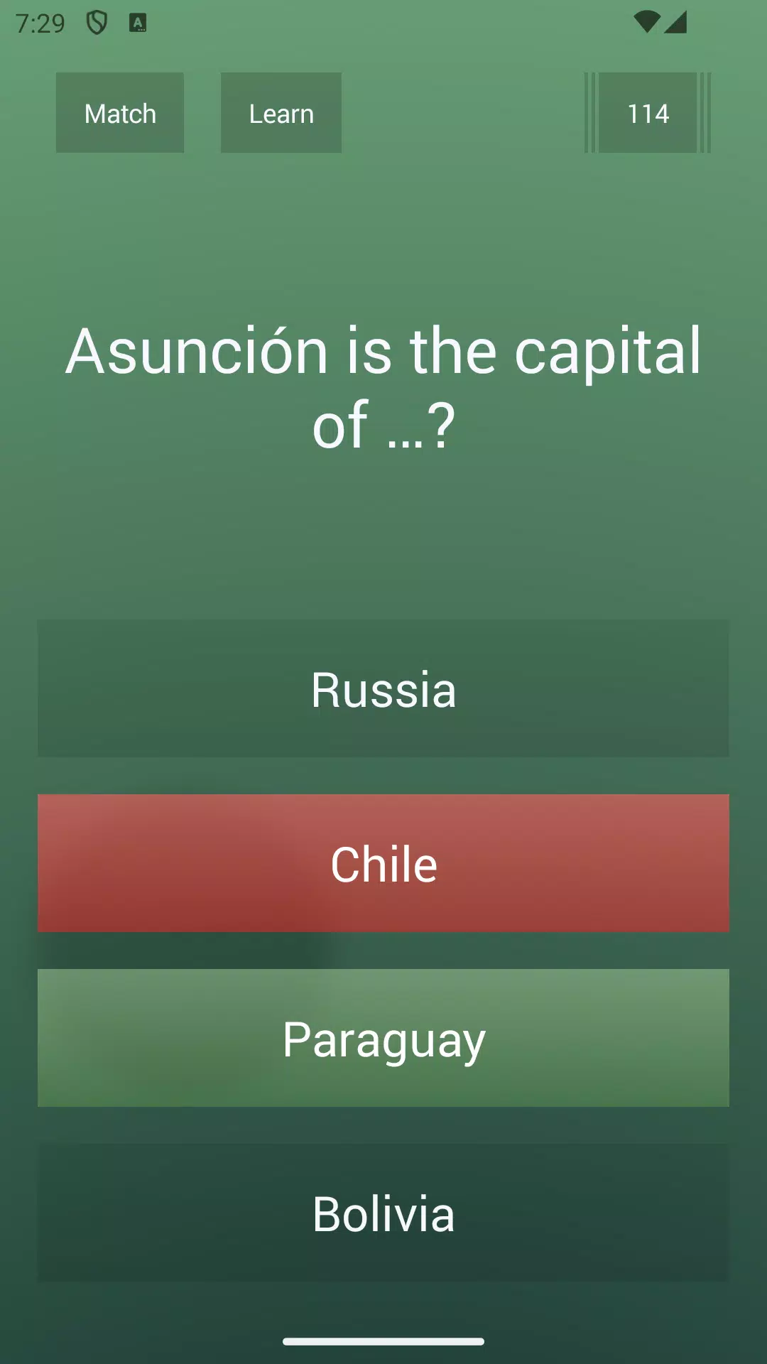 General Knowledge Quiz Screenshot 1
