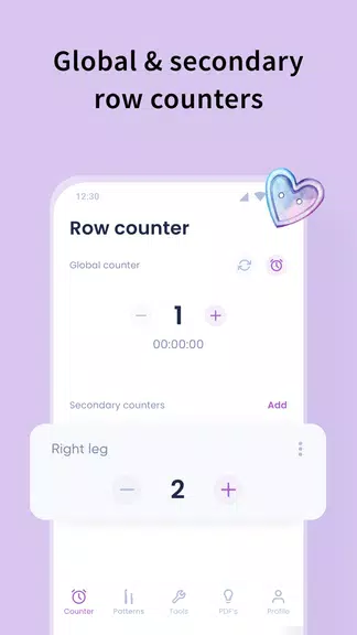 Crochet row counter & patterns スクリーンショット 3