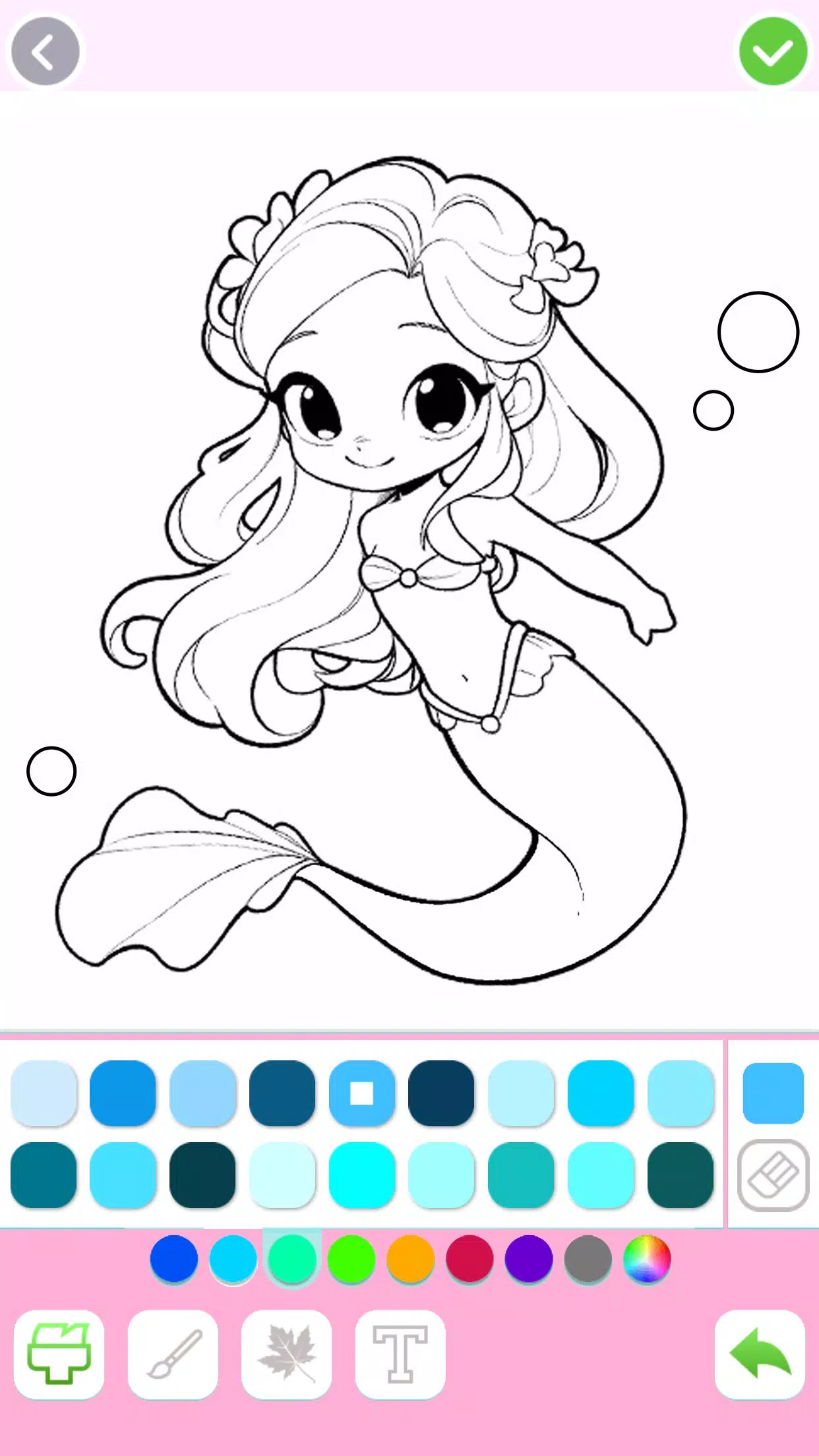 Mermaid Coloring:Mermaid games應用截圖第3張