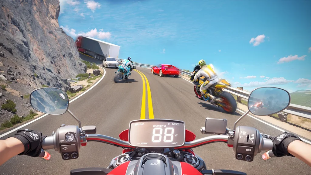 Moto Bike Rider Traffic Racing Screenshot 3