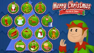 Coloring book Christmas Games Скриншот 3