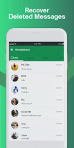WhatsDelete:View Deleted Messages & X-Status saver Capture d'écran 1