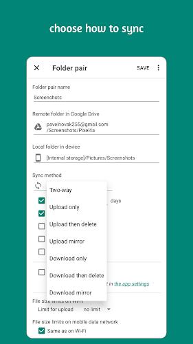 Autosync - File Sync & Backup Captura de tela 4