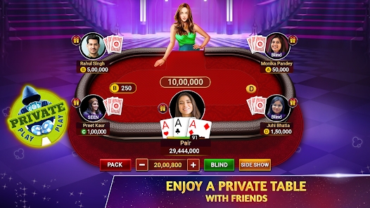 Teen Patti Octro 3 Patti Rummy Capture d'écran 3