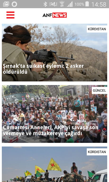 ANF Haber Ajansı Capture d'écran 1