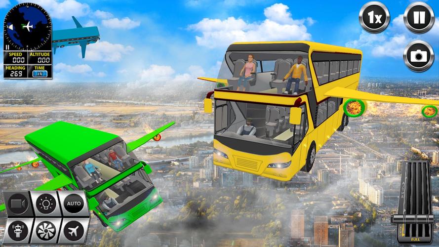 Flying Bus Simulator Bus Games Screenshot 3