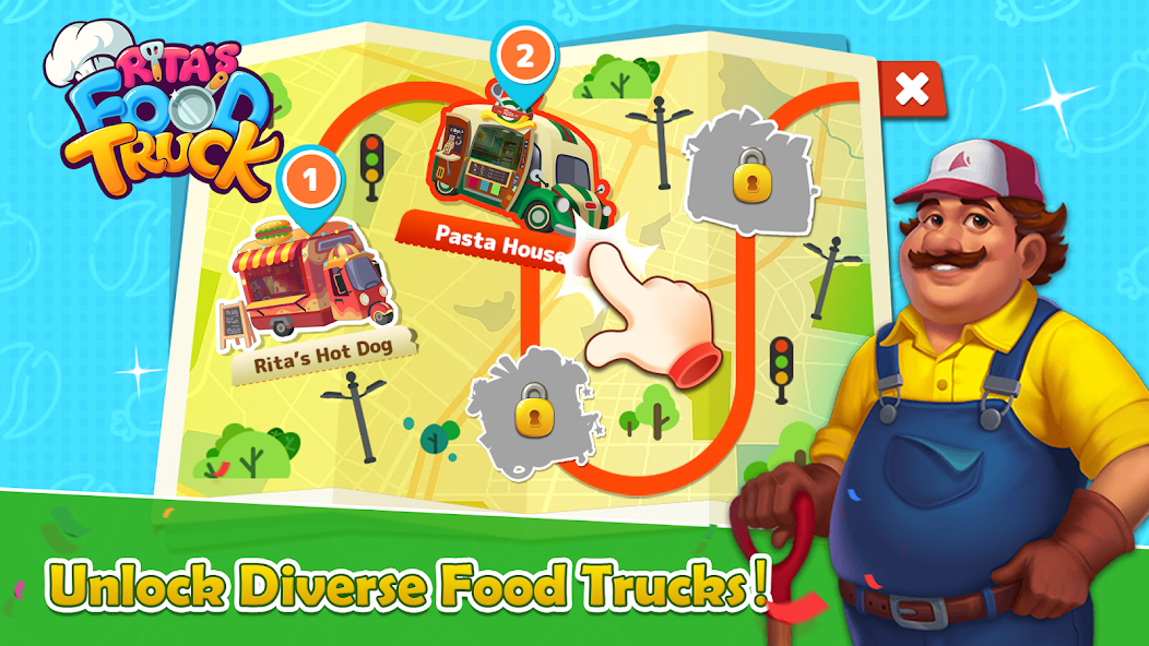 Rita’s Food Truck:Cooking Game Mod應用截圖第2張
