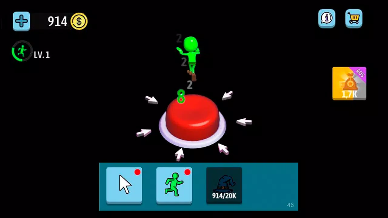 Green button: Авто кликер игра應用截圖第3張