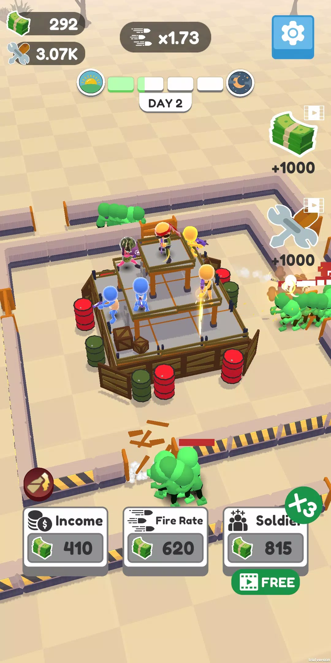 Defend City Merge Shoot Idle Screenshot 1