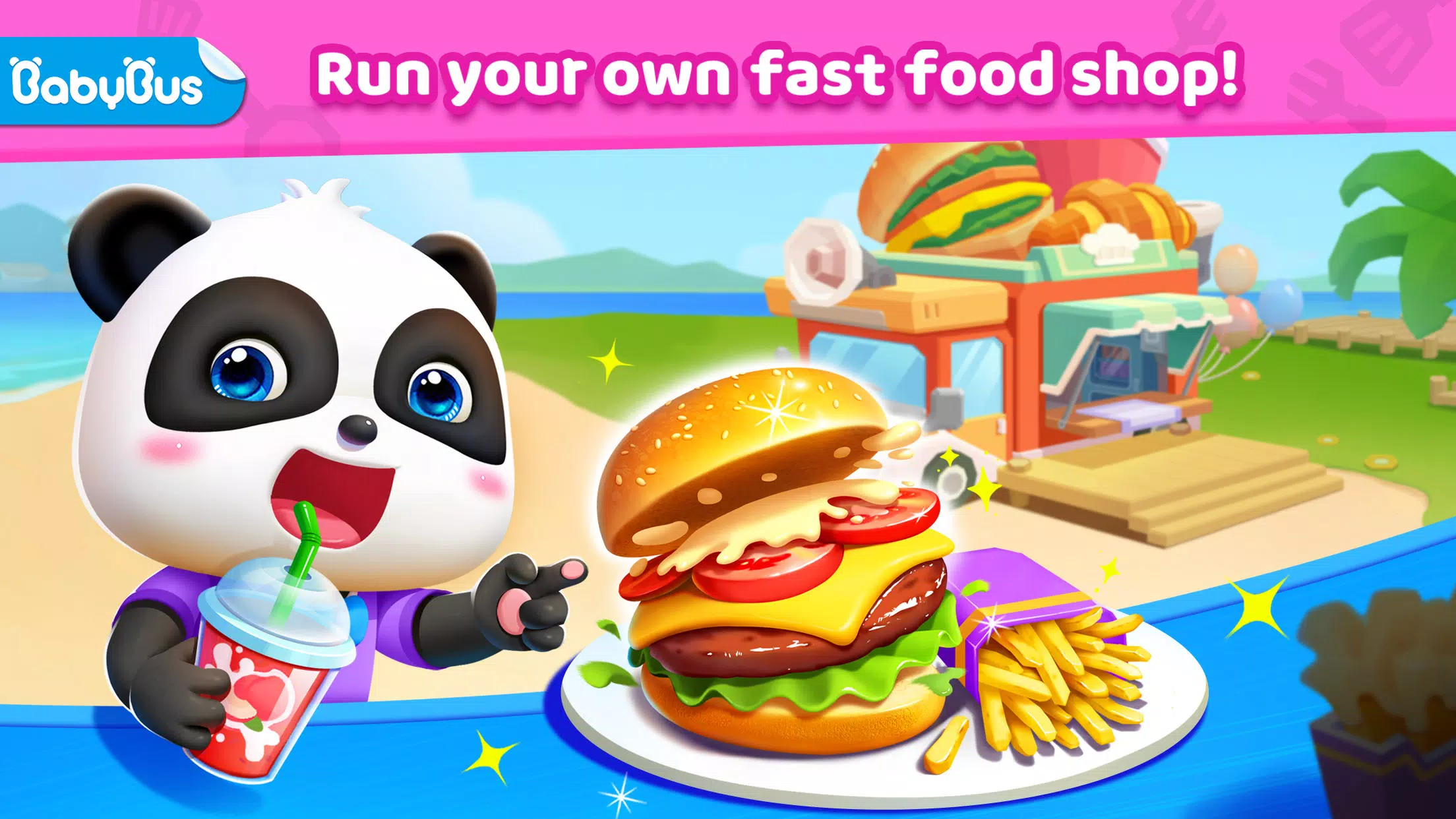 Little Panda’s Fast Food Cook 스크린샷 1