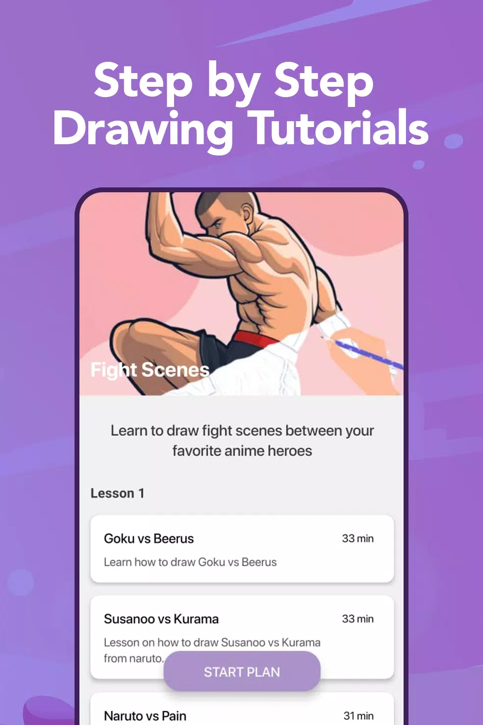 Learn to Draw Anime by Steps Скриншот 2