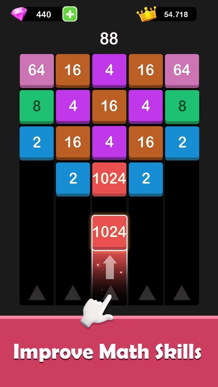 X2 Blocks: 2048 Merge Screenshot 2