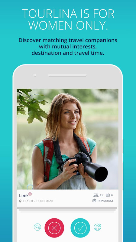 Tourlina - Female Travel App Captura de tela 2