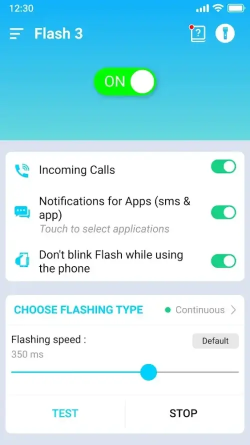 Flash Notification On Call (Flash Alerts 3) Скриншот 4