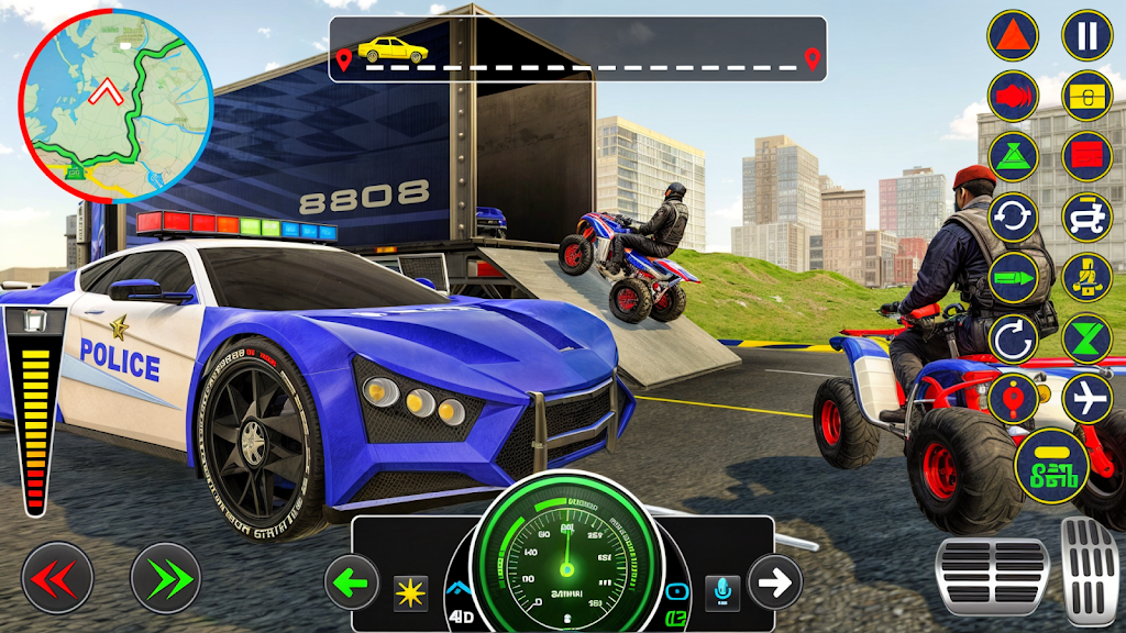 Police Muscle Car Cargo Plane应用截图第4张