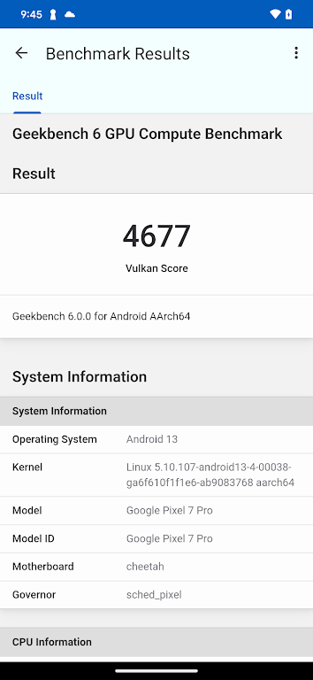 Geekbench 6 Capture d'écran 4