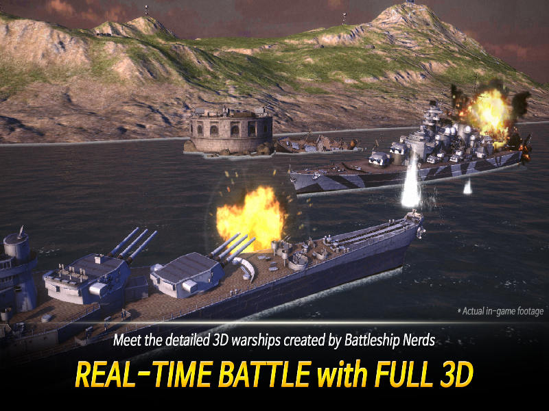Warship Fleet Command: WW2 Mod APK Screenshot 3