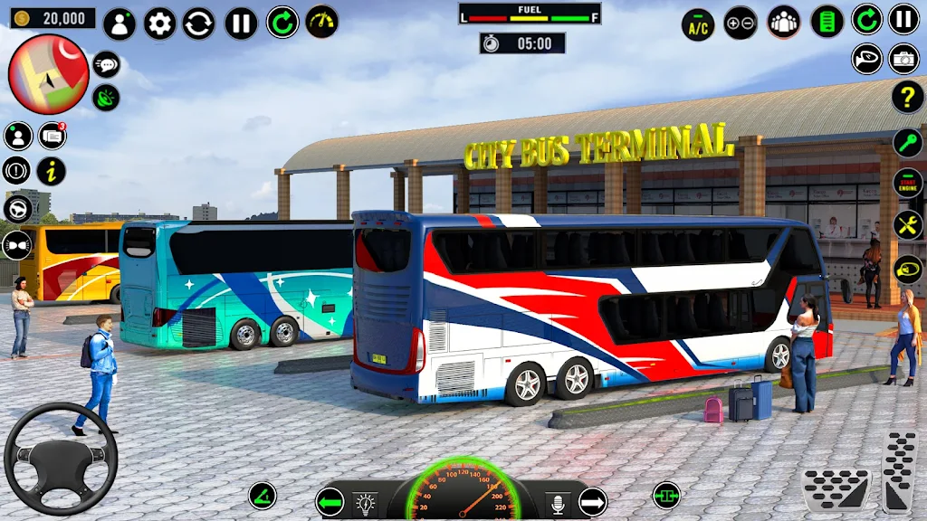 US Luxury Bus Driving Game 3D Скриншот 2