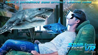 Swim Sharks Cage VR Simulator Captura de tela 3