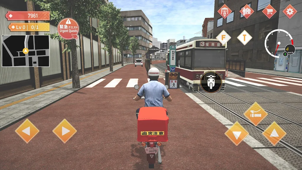 Japan Postman Moto Simulator Captura de tela 2