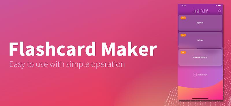 Flashcard maker スクリーンショット 1