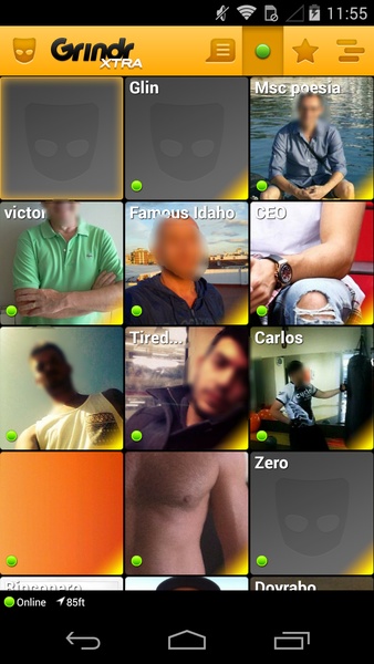 Grindr - social gay et le chat Capture d'écran 1