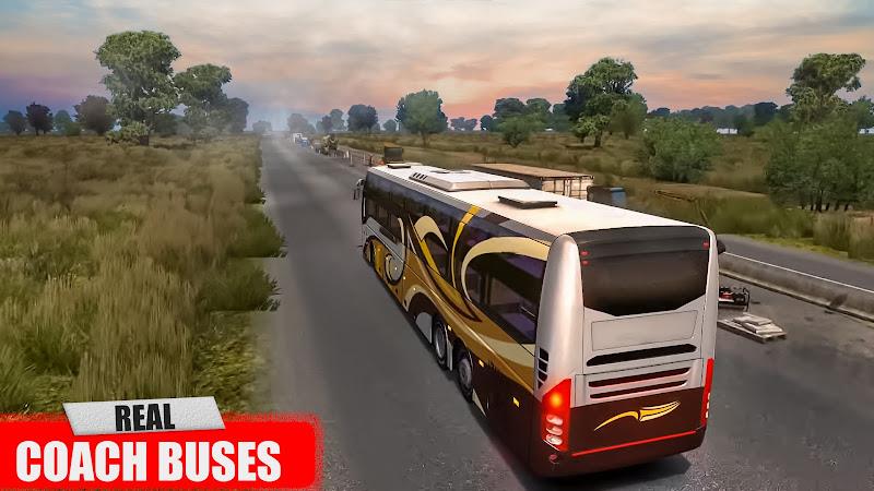 Euro Coach Bus Driving Games Captura de pantalla 3