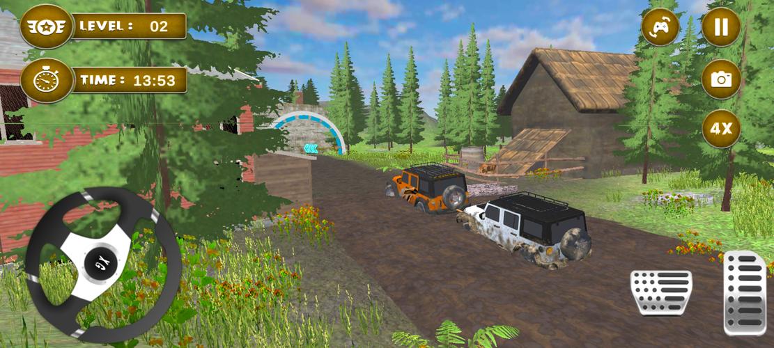 4x4 Mud Jeep Driving Games 3D スクリーンショット 3