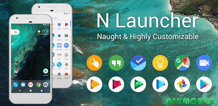 N+ Launcher Pro – Nougat 7.0 스크린샷 1