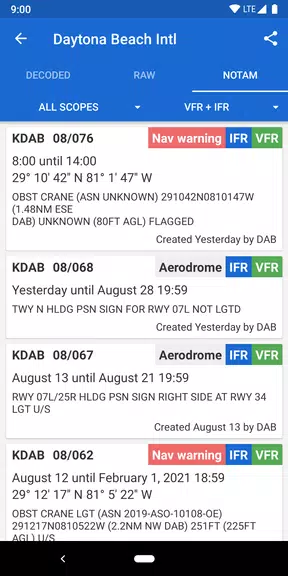 Avia Weather - METAR & TAF應用截圖第4張