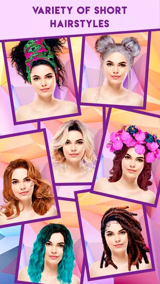 Woman Hairstyle Photo Editor Скриншот 2