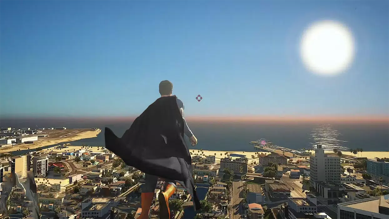Superhero Fly 3D Rescue Скриншот 1