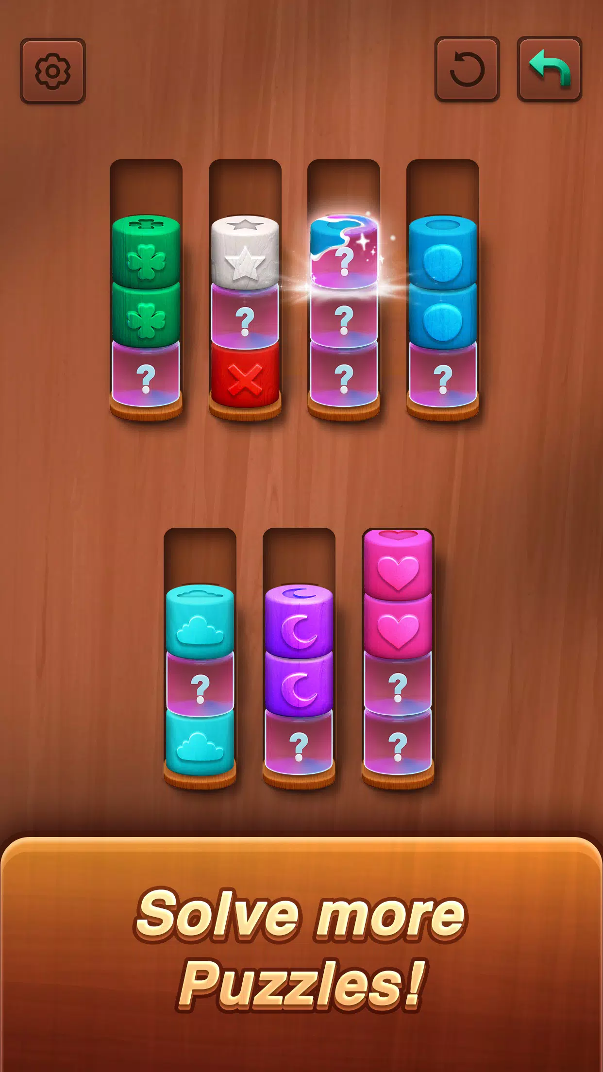 Color sort: Wood Cylinder Saga應用截圖第3張