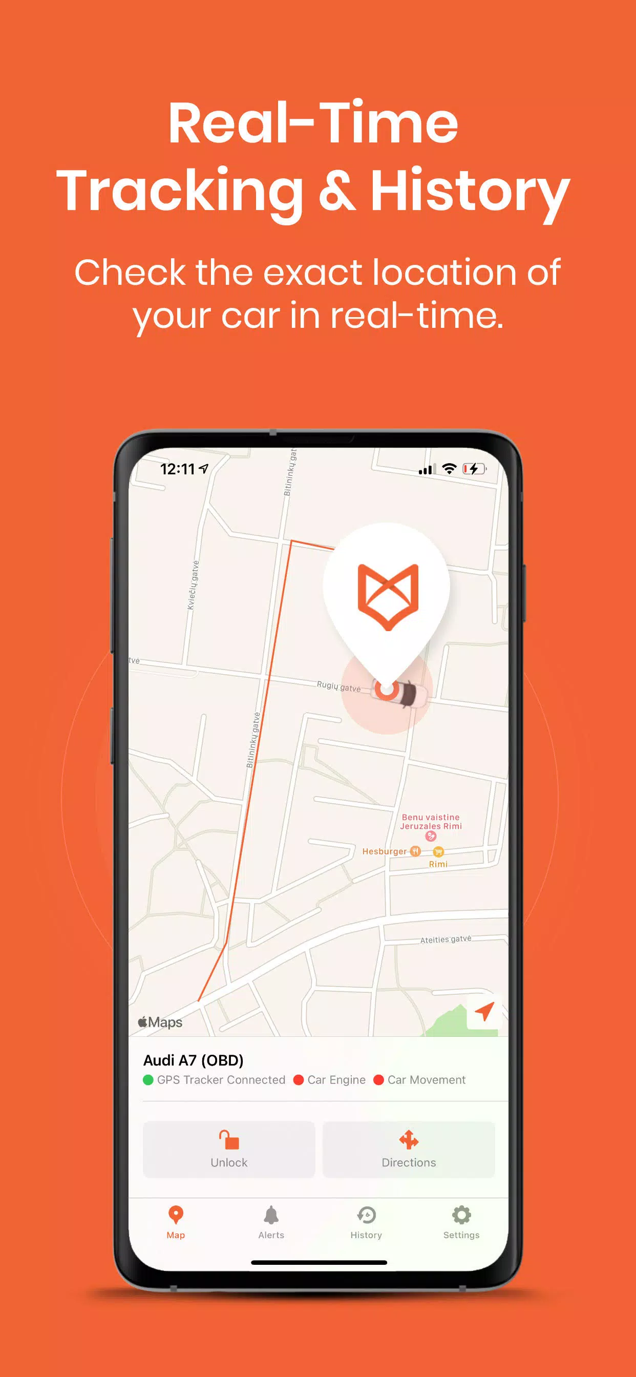 TrackingFox Car GPS Tracker 스크린샷 2