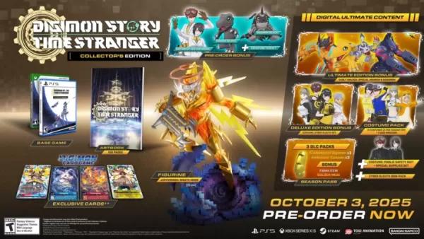 Digimon Story Time Stranger Collector's Edition Contents