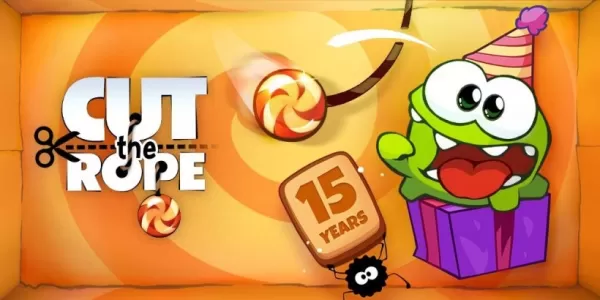 Cut the Rope is celebrating its 15th anniversary is a limited-time anniversary event, featuring Om Nom’s long journey 