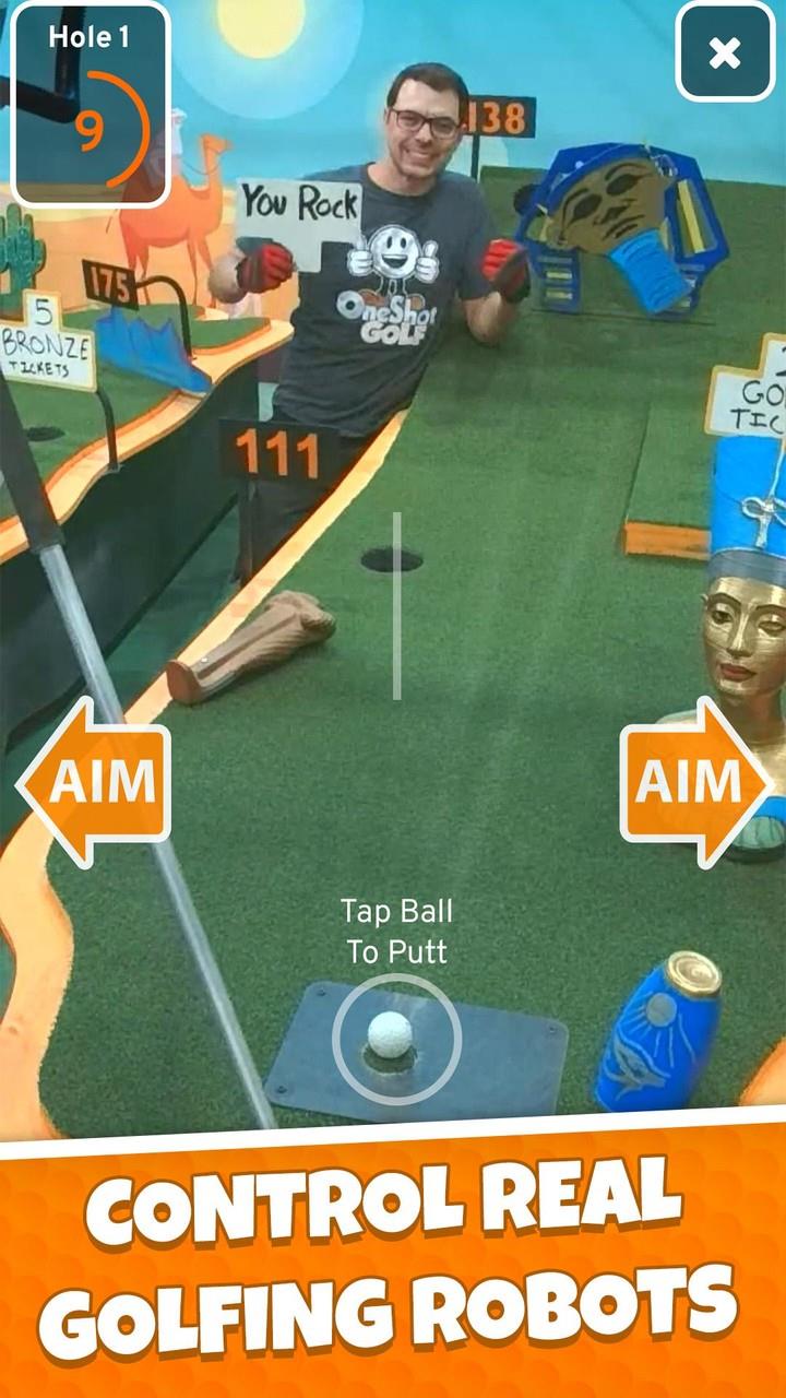OneShot Golf - Robot Golf Game Captura de tela 1