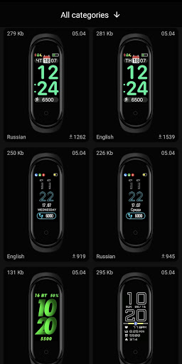 Mi Band 4 WatchFaces应用截图第2张