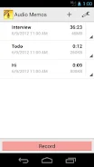 Audio Memos Free Screenshot 4