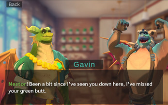 Dream Wyrm: a Dragon Dad Dating Simulator Captura de tela 2