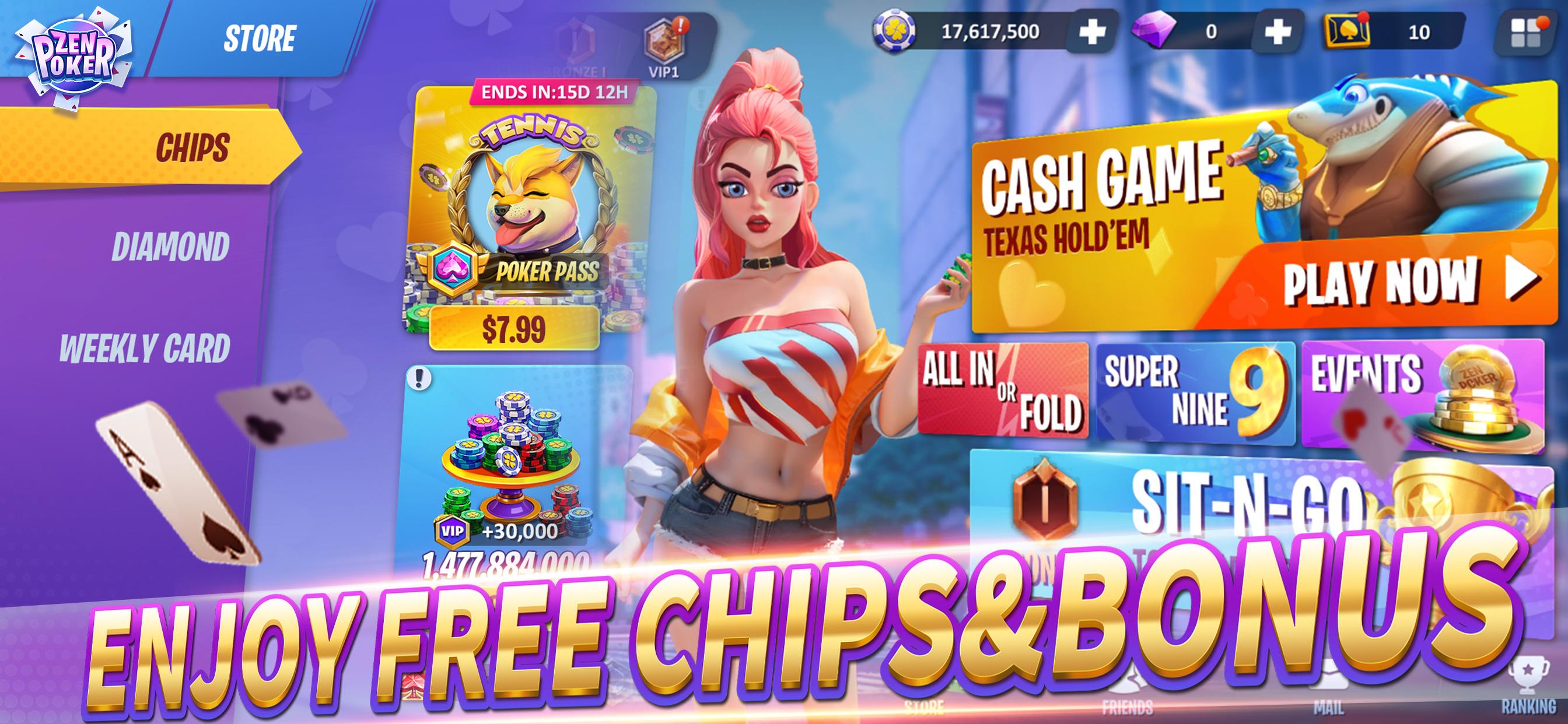 Zen Poker：Texas Holdem Poker应用截图第4张