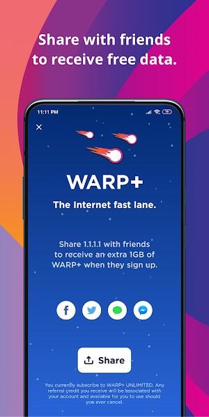 1.1.1.1 + WARP: Safer Internet Screenshot 3