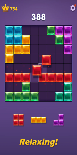 Blocks Puzzle: Gem Blast स्क्रीनशॉट 1